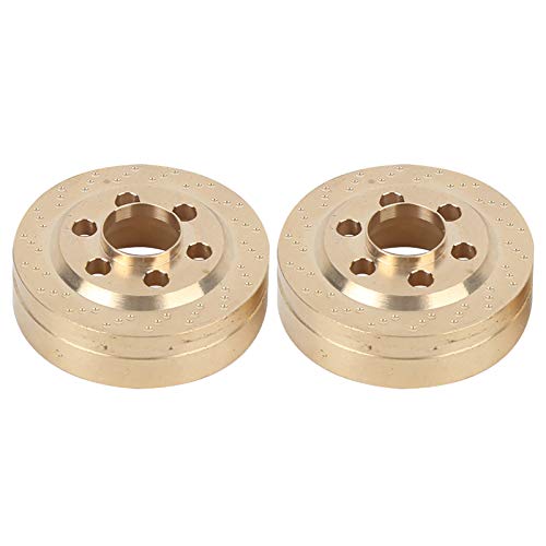 XIASABA Messing-Gegengewicht stabilisiert die Leistung von RC-Autos, 2er-Pack 1:10 RC-Crawler-Zubehör (dünn) von XIASABA