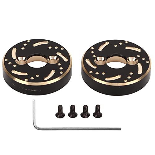 XIASABA Messing-Gegengewicht für die Hinterachse, hochfeste Upgrade-Teile für RC-Autos, 2 Stück, Schwarz/Gold, 1/18 RC-Autos von XIASABA