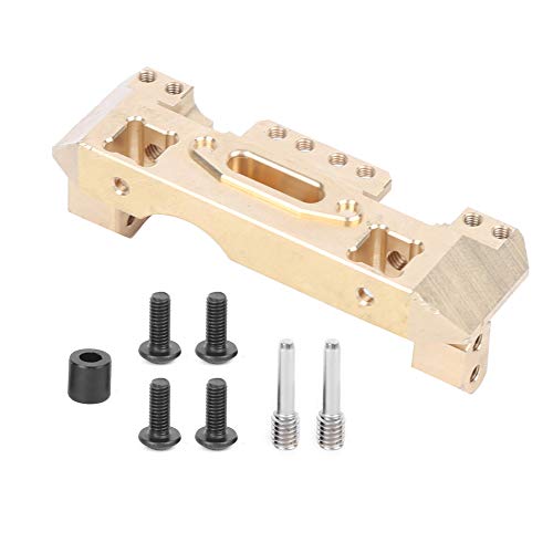 XIASABA Messing vorne Stoßstange Mount Servo Halterung Fernbedienungsmodell Zubehör für Traxxas TRX4 RC -Auto 100% Brandneue Gold Messingmaterial Länge ca. 75 mm Breite ca. 25 mm von XIASABA
