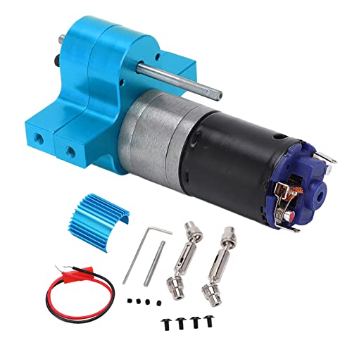 XIASABA Metal Transmission Gear Box with 370 Motor for WPL Series 1/16 Military Trucks Ideal Upgrade for RC Car Enthusiasts Offering Good Heat Dissipation and Aluminum Alloy Cons (Blue) von XIASABA