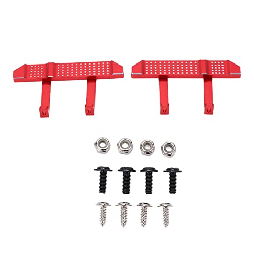 XIASABA -Metallpedal -Aluminium -Legierung Exquisite Seitenplattenpedale für 1/12 RC Kletterauto D90 D91 D96 D99 D99S R790R Rot (R790r rot) von XIASABA