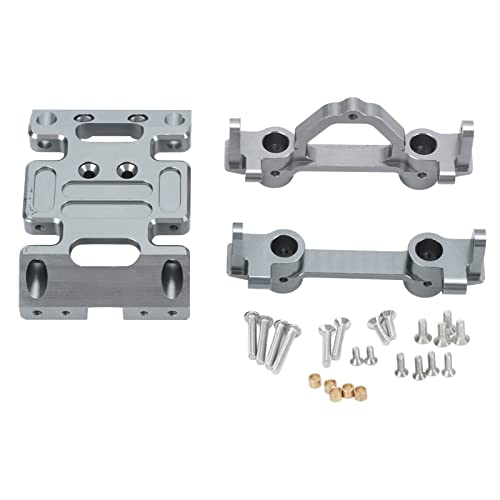 XIASABA Mittel-Unterfahrschutz-Verbindungssatz, Unterfahrschutz-Getriebeplatte aus Aluminiumlegierung mit vorderer und hinterer Stoßstangenhalterung für Scx10 1/10 von XIASABA