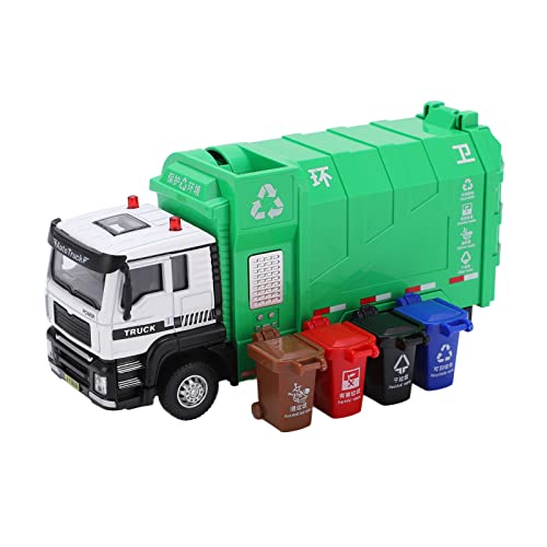 XIASABA Müllwagen Spielzeug Multifunktional 1 50 Rückenlegungslegungs -LKW -LKW -Spielzeugset mit 4 Mülldosen aus Zinklegierung und Plastik, die für Kinder über 3 Jahre alt sind, XIASABA Müllwagen Spielzeug Multifunktional 1 50 Rückenlegungslegungs -LKW -LKW -Spielzeugset mit 4 Mülldosen aus Zinklegierung und Plastik, die für Kinder über 3 Jahre alt sind, von XIASABA