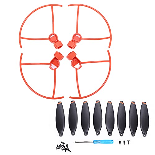 XIASABA Orange Propeller Protector Blade Protective Covers with Propellers for X8 MINI RC Drones Light Compact and Easy to Carry and Store Made of Quality PC Material Sturdy and (Orange) von XIASABA
