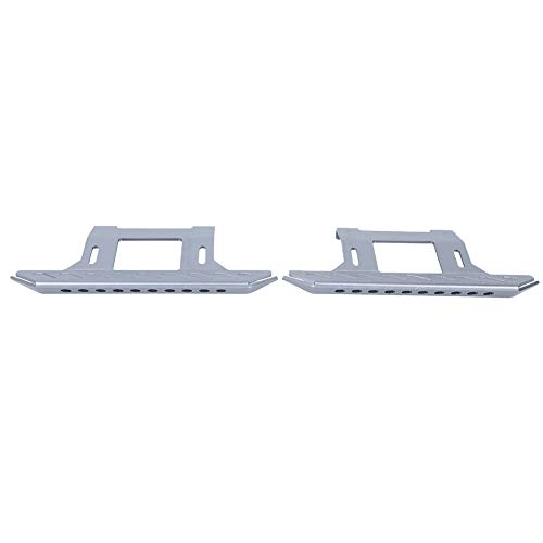 XIASABA -Paar von Seitenpedalaluminiumlegier -Fußstützen -Plattenzubehör für axiale SCX10 1/10 RC Crawler Car Argent Typ B (Sliver B -Typ) von XIASABA
