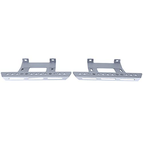 XIASABA -Paar von Seitenpedalaluminiumlegier -Fußstützen -Plattenzubehör für axiale SCX10 1/10 RC Crawler Car Argent Typ B (Splitter einen Typ) von XIASABA