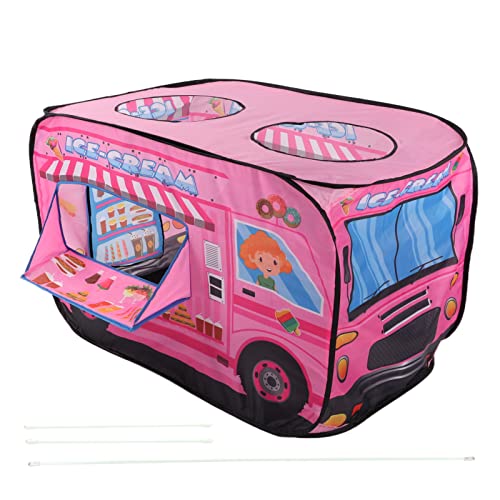 XIASABA Pop -up -Spielzelt für Kinder im Innen- und Außenbereich Ice Cream Truck Pop -up Kids Playhouse von XIASABA