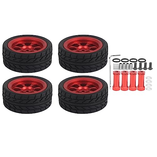 XIASABA Premium RC Wheel Tyres Hub Ersatzteile Zubehör ideal für 1/14 -Skala -Fernbedienungsautos, die Langlebigkeit Leichter Design und verbessertes Griff bieten von XIASABA
