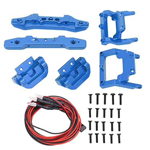 XIASABA RC 1/18 Stoßfänger Ersatz Aluminiumlegierung RC Front Heck -Stoßstangen Platten Upgrade -Teile für Latrax Teton 1/18 Rot (Blue) von XIASABA