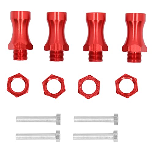 XIASABA RC 12 mm bis 17 mm Metallradverlängerung HEX -Umwandleradapter 30 mm für 1/10 Off -Straße RC Auto (Rot) von XIASABA