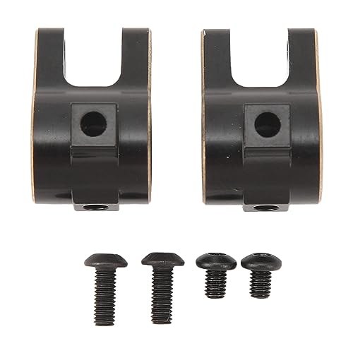 XIASABA RC Achsrohrverbindungsmontagesatz Schwarzgold Messing Stabiles Fahren für Axial SCX10 Pro Fernbedienungsauto von XIASABA