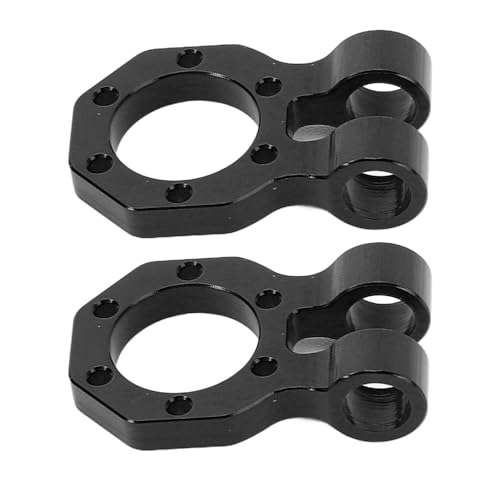 XIASABA RC-Anhängerhaken, Aluminiumlegierung, , universell verstellbare Stoßstangenhaken, RC-Crawler (schwarz) von XIASABA