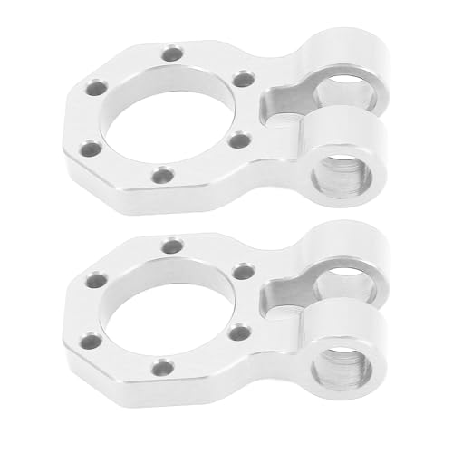 XIASABA RC-Anhängerhaken, Aluminiumlegierung, , universell verstellbare Stoßstangenhaken, RC-Crawler (Silber) von XIASABA