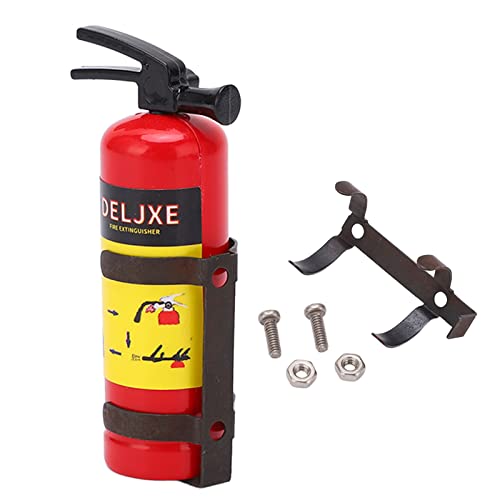 XIASABA RC Auto Feuerlöscher Simulation Design Vivid Lightweight Mini Feuerlöscher Spielzeug RC Car Accessoires rot (Rot) von XIASABA