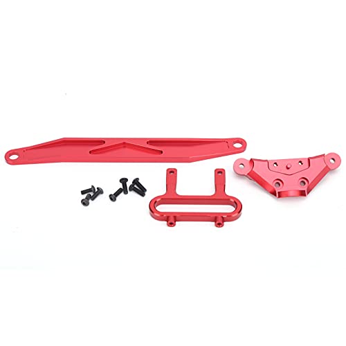 XIASABA RC-Batterieabdeckung, Lenkgruppe, obere Abdeckung, vorderer Befestigungshalterungssatz für Redcat XBE XTE SC 1/10 Monster Truck (rot) von XIASABA
