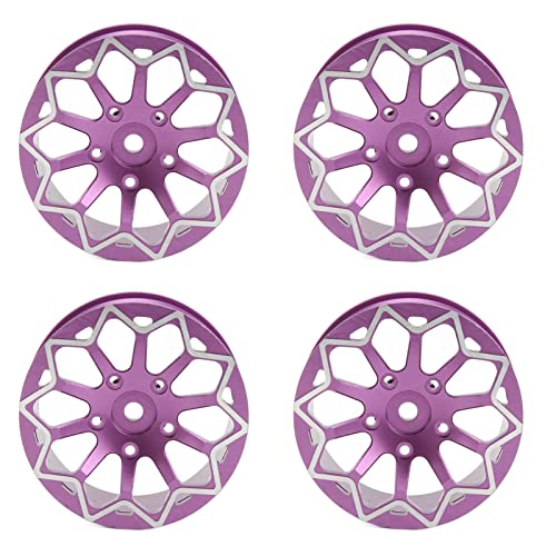 XIASABA RC - Felgen CNC Aluminiumlegierung 52 -mm -Durchmesser -Rad Nabe Verbesserung der Leistungsdrift im Straßenrennwagen (Violett) von XIASABA