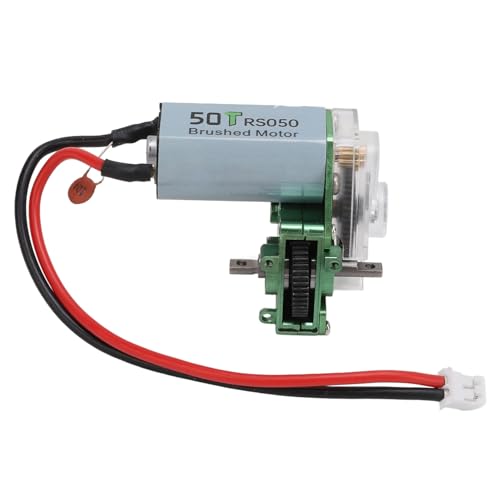 XIASABA RC-Getriebe mit 050 50T-Motor, transparentes Metall-Kunststoff-Getriebe für Axial SCX24 1/24 RC-Auto-Upgrade-Teile, blau, verbessern Sie Ihr RC-Erlebnis mit diesem (Grün) von XIASABA