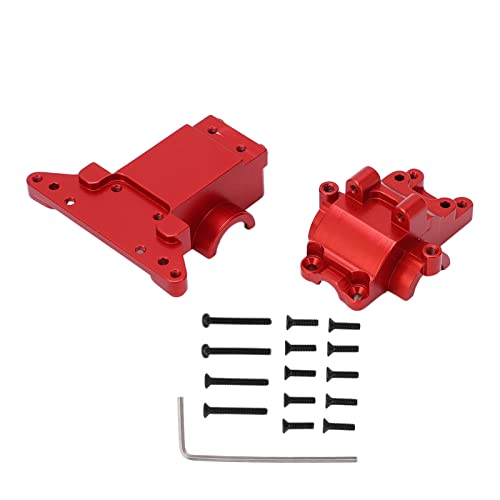 XIASABA RC -Getriebeabdeckung vordere Heck -Aluminium -Legierungs -Upgrade Teil Zahnradkoffer für Latrax Teton 1/18 Crawler Red (Rot) von XIASABA
