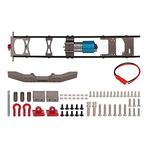 XIASABA RC Metal -Chassis Hochsimuliert Fernbedienungsauto -Zubehör für speziell entwickelte Fernbedienungsautos, die eine hochwertige Aluminiumlegierung bieten, Bauen stabile (Ti Color) von XIASABA