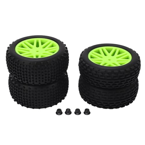 XIASABA RC Off Road Reifen 1/10 High Grip Autoräder verbessern die Leistung für Axial Redcat HPI (Grün) von XIASABA