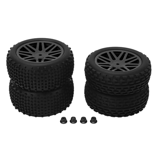 XIASABA RC Off Road Reifen 1/10 High Grip Autoräder verbessern die Leistung für Axial Redcat HPI (Schwarz) von XIASABA