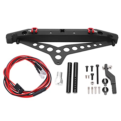 XIASABA RC Rear Bumper Simulation Aluminum Alloy Rear Bumper with LED Lights for Axial 1/10 RC Car Made of Quality Materials Sturdy and Durable Easy to Install Improve Realism Lig XIASABA RC Rear Bumper Simulation Aluminum Alloy Rear Bumper with LED Lights for Axial 1/10 RC Car Made of Quality Materials Sturdy and Durable Easy to Install Improve Realism Lig von XIASABA