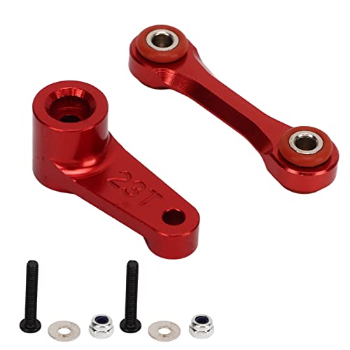 XIASABA RC Servo Hörner Set Aluminiumlegierung einfach austauschbar 23T RC Servo Horns Lenksgetriebe für arrma 1/7 1/8 (Red) von XIASABA