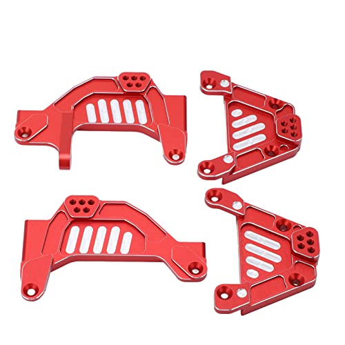 XIASABA RC -Stoßhaufen CNC -Bearbeitung Aluminiumlegierung vordere Heck -Stoßdämpfer Axial 1/6 SCX6 (Rot) von XIASABA