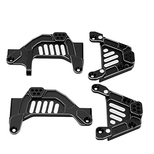 XIASABA RC -Stoßhaufen CNC -Bearbeitung Aluminiumlegierung vordere Heck -Stoßdämpfer Axial 1/6 SCX6 (Schwarz) von XIASABA