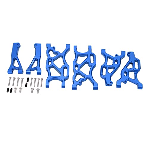 XIASABA RC Upgrade Set Aluminium Vorderer Unterarm Vorderer Oberarm Hinterer Unterarmsatz für ARRMA 1/7 Limitless Infraction 6S, Schwarz (Blau) von XIASABA