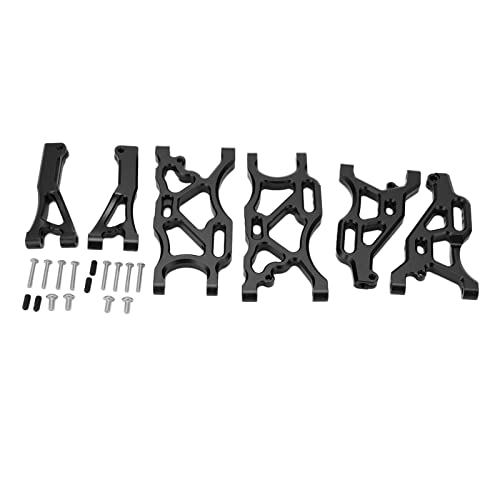 XIASABA RC Upgrade Set Aluminium Vorderer Unterarm Vorderer Oberarm Hinterer Unterarmsatz für ARRMA 1/7 Limitless Infraction 6S, Schwarz (Schwarz) von XIASABA