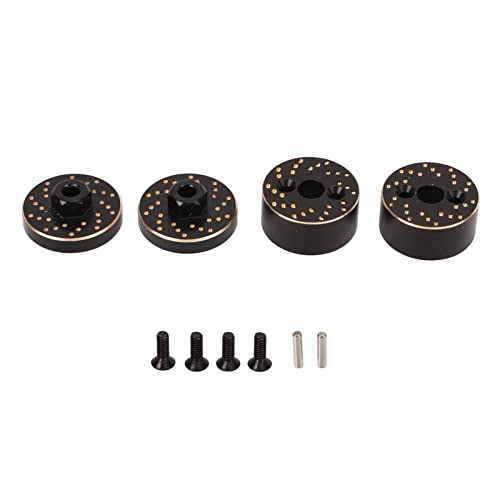 XIASABA RC Vorder- und Hinterachse Gegengewicht Messing Hochfeste Upgrades Teile 1/18 RC Autos Schwarz Gold von XIASABA