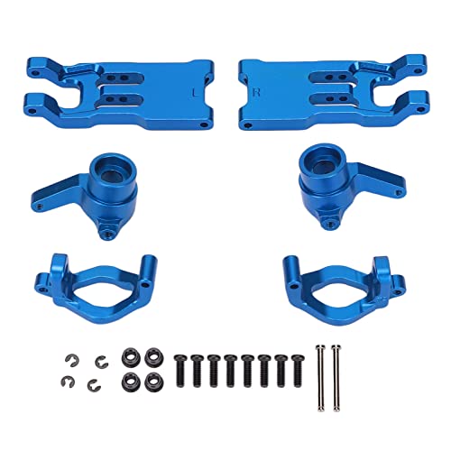 XIASABA Rc Vorderer Unterarm Lenkbecher Aluminium Legierung Einfache Montage für Hbx 1/18 Vorderer Unterarm für 18859e 18858e Rot (Blau) von XIASABA