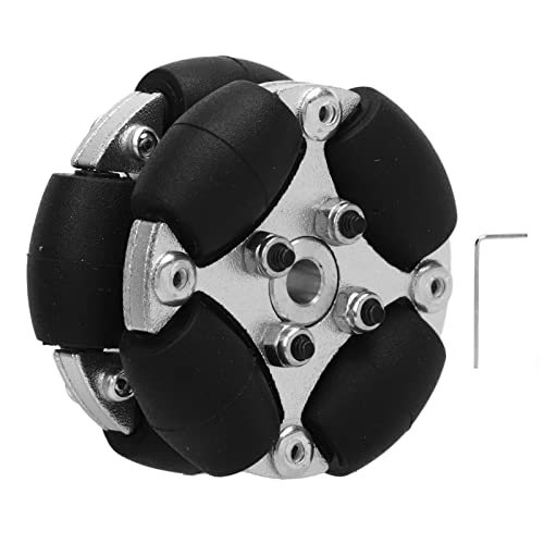 XIASABA Roboterrad Lbec Richtungsräder. 0 × 5,0 × 5,38 mm. Zoll Doppel-Aluminiumrad Roboter-Richtungsrad mit Metallnaben 14166 Roboterteile Räder von XIASABA