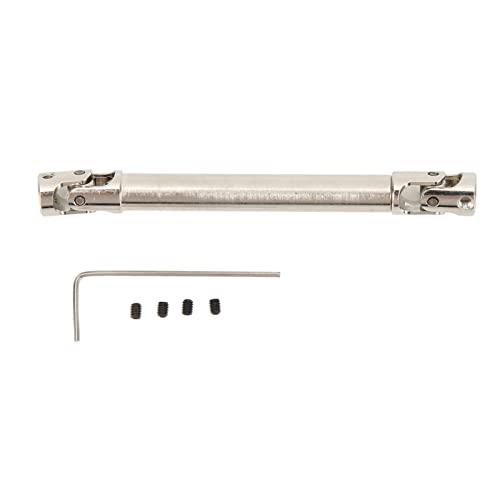 XIASABA Silber RC Center Antriebswelle Stahlmitte Antriebswelle Ersatz 1/24 Auto 69-93 mm für axiale SCX24 von XIASABA