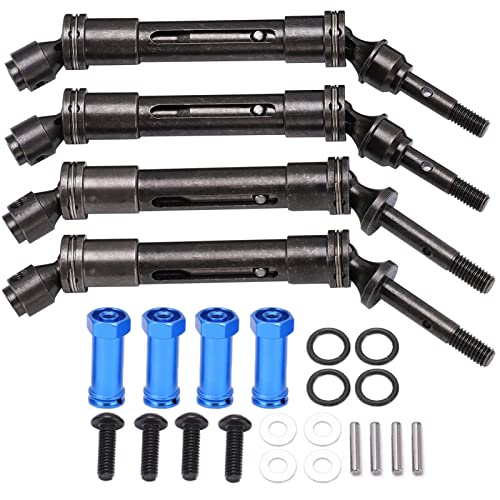 XIASABA vordere und hintere Antriebswelle Aluminiumlegierung langlebiger CVD -Upgrades Teile für Traxxas 1/10 RC -Auto Silber (Dark Blue) von XIASABA