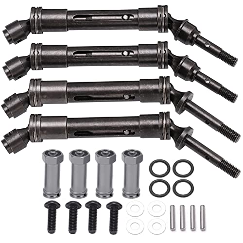 XIASABA vordere und hintere Antriebswelle Aluminiumlegierung langlebiger CVD -Upgrades Teile für Traxxas 1/10 RC -Auto Silber (You Color) von XIASABA