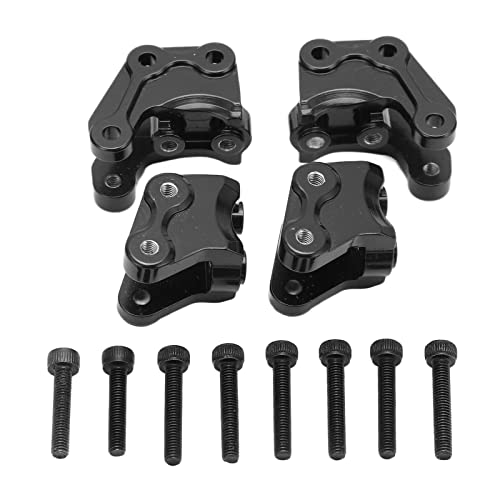 XIASABA vordere und hintere Spurstange Fester Code Rost Proof Wea Resistant Bon Stange Fixierter Code für 1/10 Simulation Kletterwagen Red Axial Rbx10 Ryft 1/10 Fernbedienungsauto (Schwarz) von XIASABA
