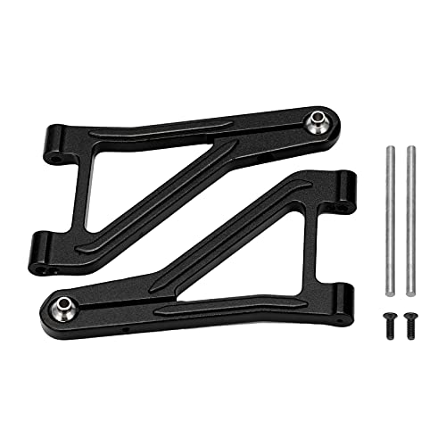 XIASABA vorderer oberer Schwung Arm Aluminiumlegierung RC -Zubehör für 1/7 Fernbedienungsauto 2 PCs Starke robuste hohe Zugfestigkeit rot (Schwarz) von XIASABA