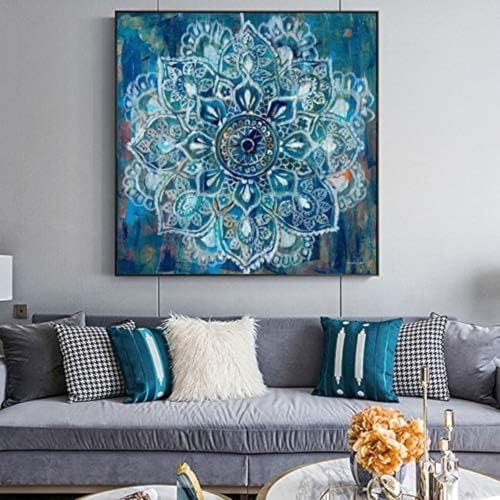 Puzzle 1000 Stücke der modernen Mandala Blume Kunst Malerei Dekoration Blume abstrakte Malerei Puzzle 1000 Stücke der ganzen Familie Landschaft Fähigkeiten Spiel 50x75 cm (20x30 Zoll) von XIAXIAJIA