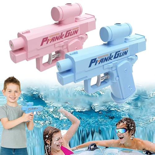 Prank Water Gun, Prank Squirt Gun, Prank Two-Way Squirt Gun - Shoots Back at User! Hilarious Novelty Toy for Parties & Summer Fun (Pink+Blue-2PCS) von XIBHDN