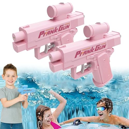 Prank Water Gun, Prank Squirt Gun, Prank Two-Way Squirt Gun - Shoots Back at User! Hilarious Novelty Toy for Parties & Summer Fun (Pink-2PCS) von XIBHDN