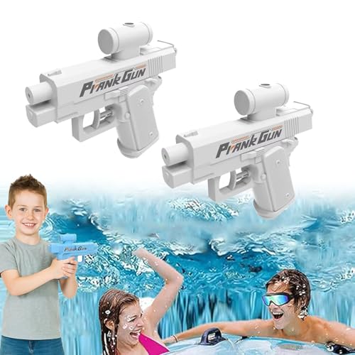 Prank Water Gun, Prank Squirt Gun, Prank Two-Way Squirt Gun - Shoots Back at User! Hilarious Novelty Toy for Parties & Summer Fun (White-2PCS) von XIBHDN