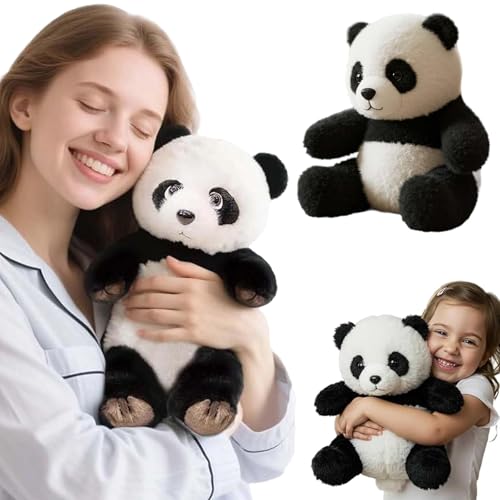 XIBHDN Pandy– Emotional Healing on Demand, Pandy Paws Plush, Realistic Panda Plush for Emotional Support, Emotional Support Plushs, Mimics Natural Movements for Realistic Comfort (2pcs) von XIBHDN
