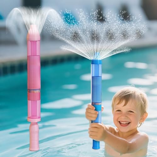 Feuerwerks-Wasserpistole, Water Soaker, Romantisches Wassersprühspielzeug im Feuerwerksstil, Hochdruck-Wasserpistole, ideal für Baden, für den Pool(Pink) von XIEHUANGJIYI