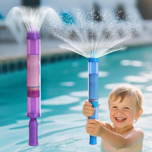 Feuerwerks-Wasserpistole, Water Soaker, Romantisches Wassersprühspielzeug im Feuerwerksstil, Hochdruck-Wasserpistole, ideal für Baden, für den Pool(Purple) von XIEHUANGJIYI