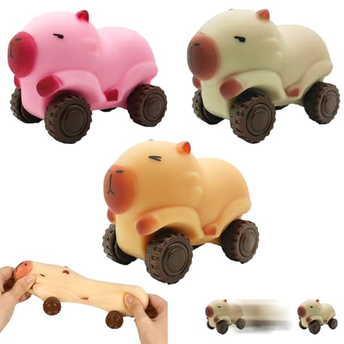 XIEXIESHER 3 PCS Anti Stress Spielzeug, Stressball Capybara Spielzeugauto, Zusammendrückbar, teleskopierbar, Anti Stress Bälle Squeeze Toy Ball, Squeeze Spielzeug für Erwachsene und Kinder XIEXIESHER 3 PCS Anti Stress Spielzeug, Stressball Capybara Spielzeugauto, Zusammendrückbar, teleskopierbar, Anti Stress Bälle Squeeze Toy Ball, Squeeze Spielzeug für Erwachsene und Kinder von XIEXIESHER