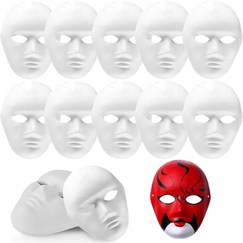 XIEXIESHER 5/10 Stück Katzenmasken zum Bemalen, DIY Weiße Maske, Fuchsmaske, Therian Mask, Theathermaske zum Bemalen Unbemalt Masken für Kinder Erwachsene Karneval,Weihnachten Fasching, Party Cosplay XIEXIESHER 5/10 Stück Katzenmasken zum Bemalen, DIY Weiße Maske, Fuchsmaske, Therian Mask, Theathermaske zum Bemalen Unbemalt Masken für Kinder Erwachsene Karneval,Weihnachten Fasching, Party Cosplay von XIEXIESHER