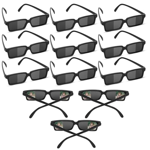 XIHIRCD 12 Paar Spionagebrillen Kinder, Rückspiegel-Sonnenbrillen Sehen Hinter Sich-Brille Detektivbrille mit Spiegeln im Inneren der Linse Spionage-Gadgets für Jungen und Mädchen Partygeschenke XIHIRCD 12 Paar Spionagebrillen Kinder, Rückspiegel-Sonnenbrillen Sehen Hinter Sich-Brille Detektivbrille mit Spiegeln im Inneren der Linse Spionage-Gadgets für Jungen und Mädchen Partygeschenke von XIHIRCD