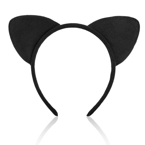 Haarreif mit Katzenohren, Schwarzes Katzenohr-Stirnband für Frauen Süßes Haarband mit Katzenohren Halloween Haarschmuck für Feiertage Karneval Cosplay Partys Haarreif mit Katzenohren, Schwarzes Katzenohr-Stirnband für Frauen Süßes Haarband mit Katzenohren Halloween Haarschmuck für Feiertage Karneval Cosplay Partys von XIHIRCD